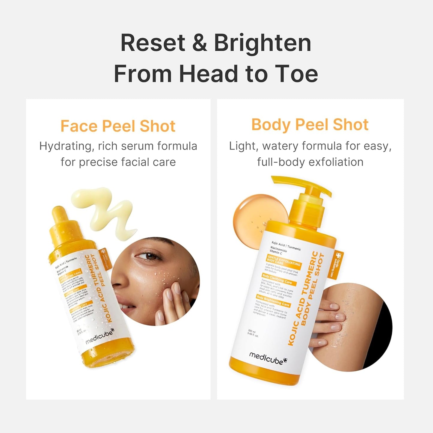 Kojic Acid Turmeric Body Peel Shot - 280ml