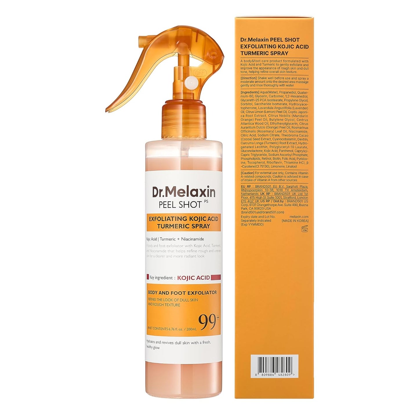 Peel Shot Exfoliating Kojic Acid Turmeric Spray 200ml