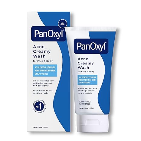 PanOxyl Acne Creamy Wash Benzoyl Peroxide 4% Daily Control - 170g