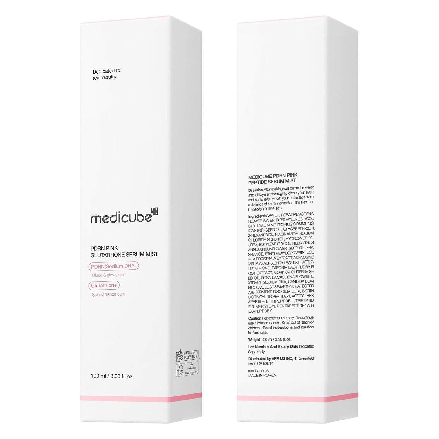 Medicube PDRN Pink Glutathione Serum Mist 100ml