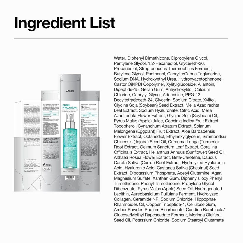 PDRN Hyaluronic Acid Hydrating Capsule Mist 100ml
