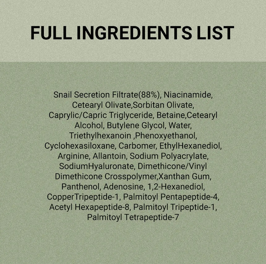 Snail Mucin 88 + Peptide Facial Cream 100ml