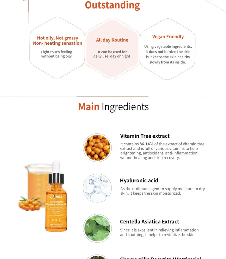 All Day Vitamin Brightening & Balancing Facial Serum 30ml