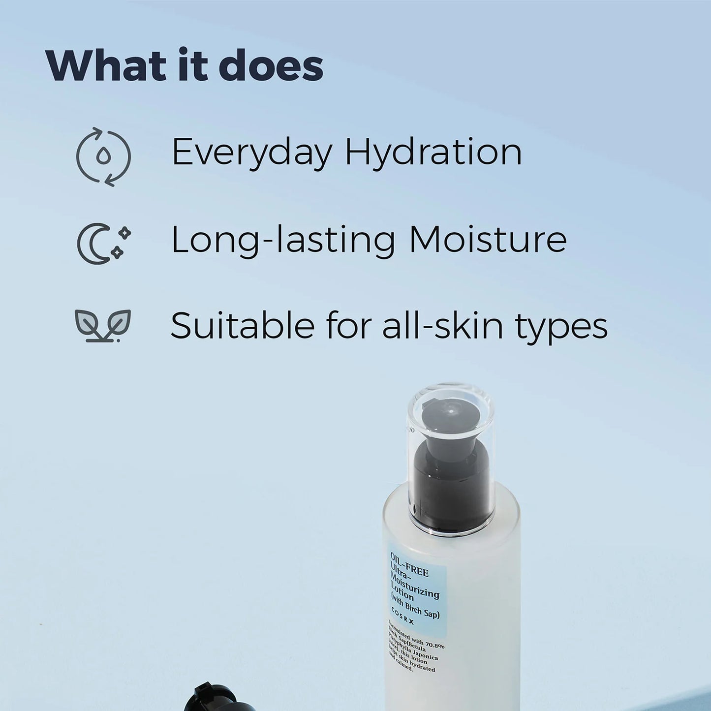 COSRX Oil-Free Ultra Moisturizing Lotion (with Birch Sap)