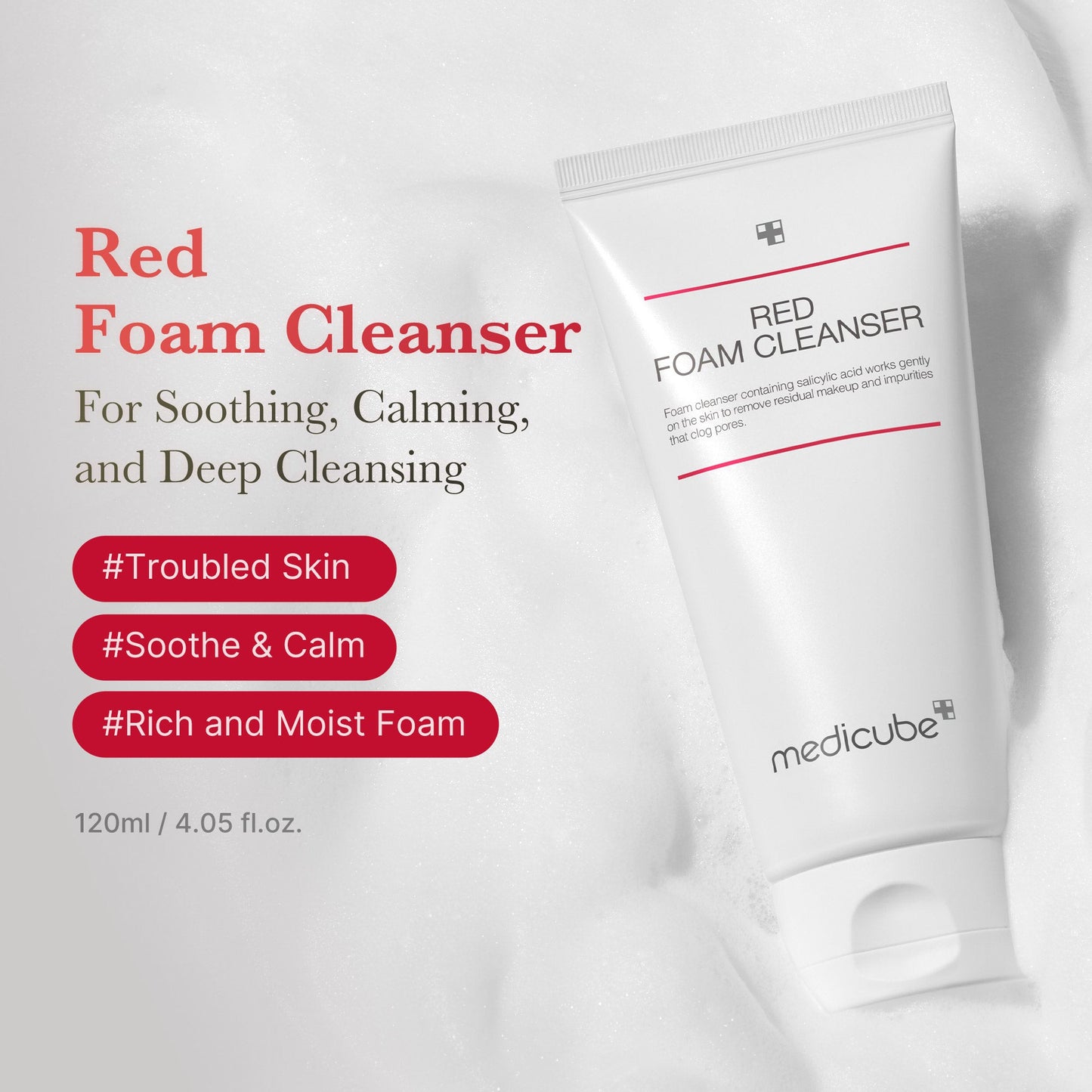 Medicube Red Foam Cleanser - key benefits