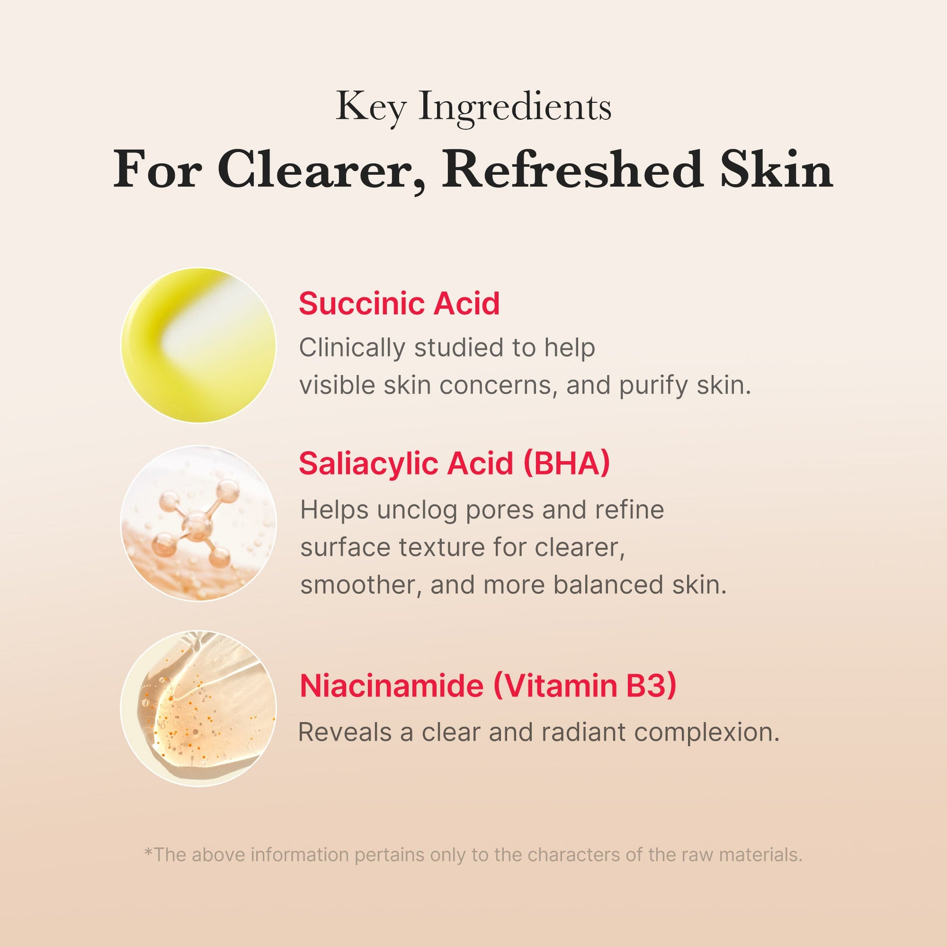 Medicube Red Succinic Acid Peeling Pad - ingredients