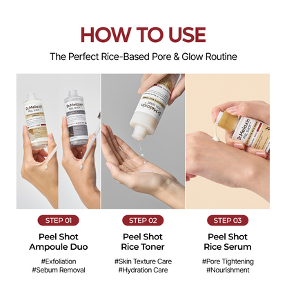 Peel shot Glow white Rice serum
