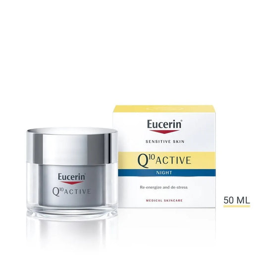 Eucerin Q10 Anti-Wrinkle Night Cream + Pro-Retinol, Facial Cream for Sensitive Skin