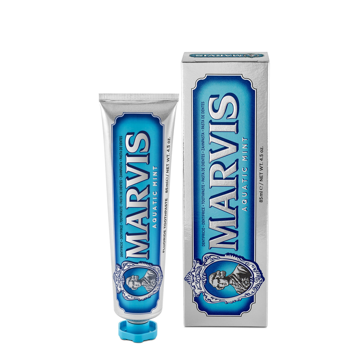 Marvis Aquatic Mint Toothpaste 85ml tube and box