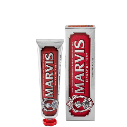 Marvis Cinnamon Mint Toothpaste 85ml tube and box