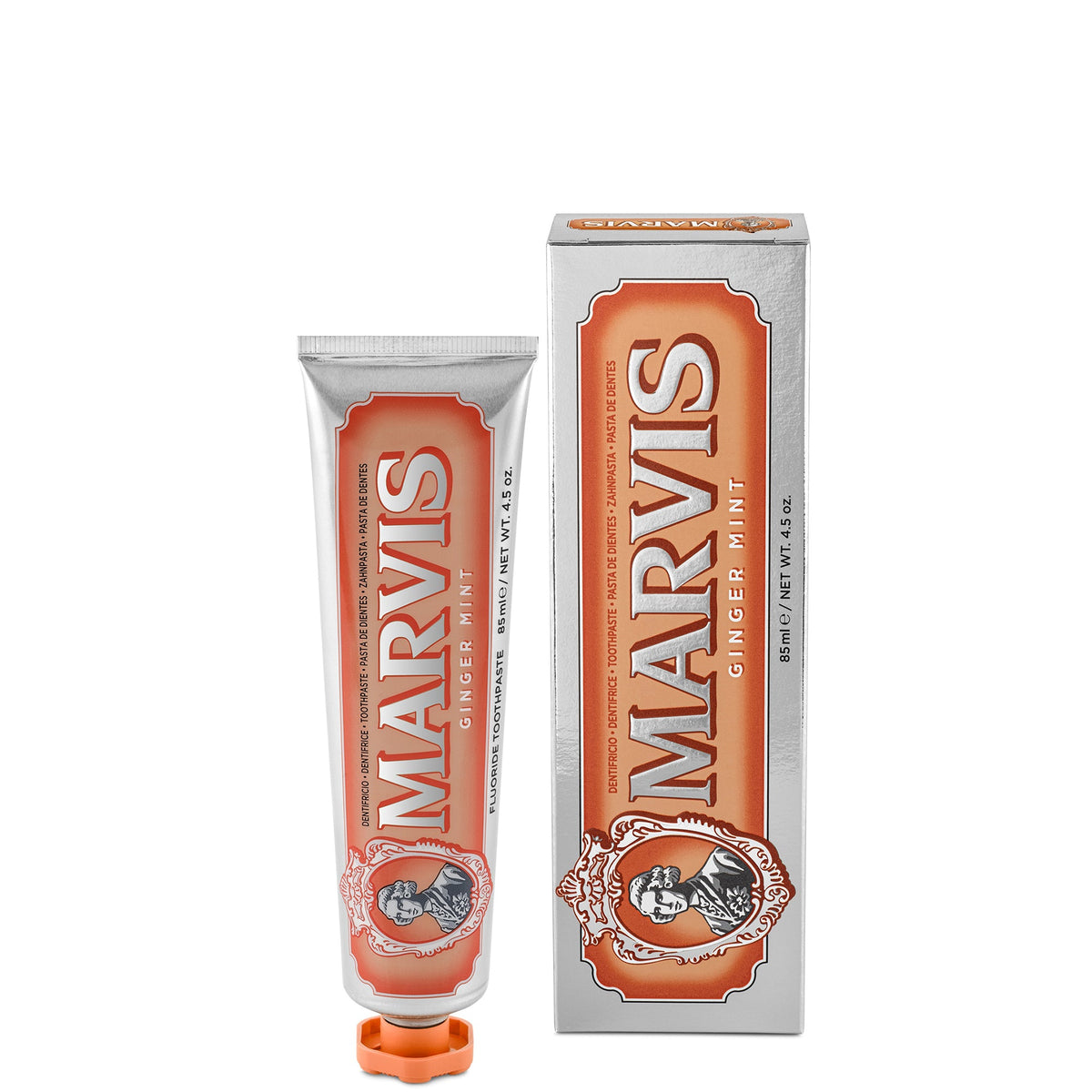 Marvis Ginger Mint Toothpaste 85ml tube and box