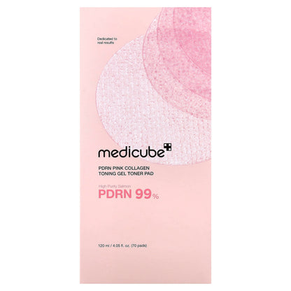 PDRN Pink Collagen Toning Gel Toner Pad (70 Pads)