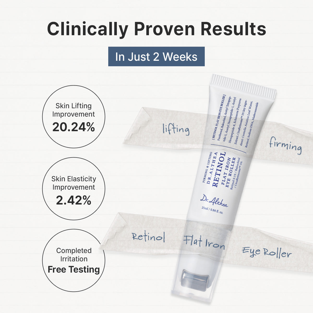 Retinol Flat Iron Eye Roller (25ml)