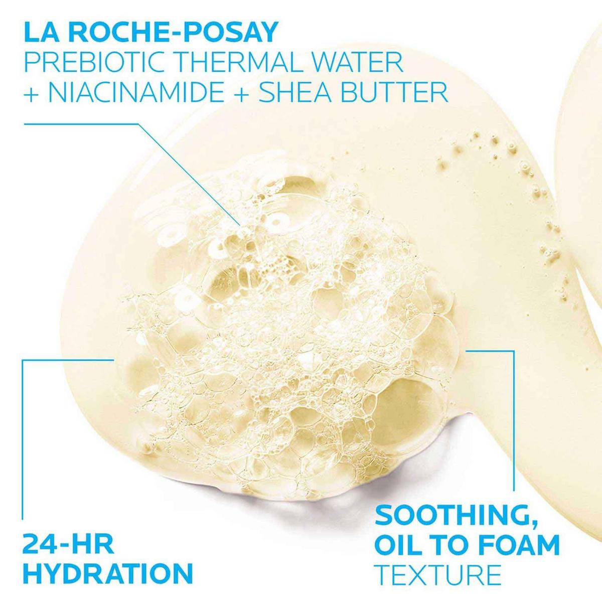 La Roche-Posay Lipikar AP+ Gentle Foaming Cleansing Oil, side/back packaging
