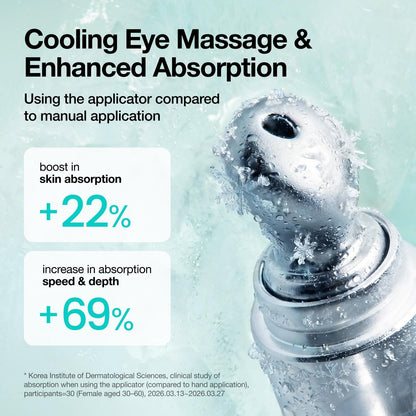 Anua PDRN Caffeine Eye Cream cooling eye massage applicator