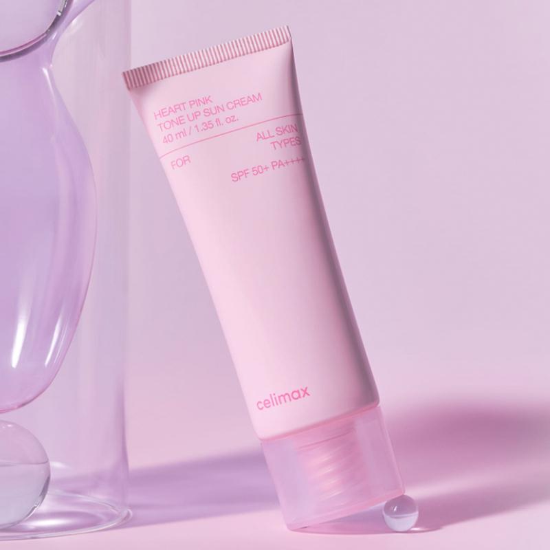 celimax Heart Pink Tone Up Sun Cream 5