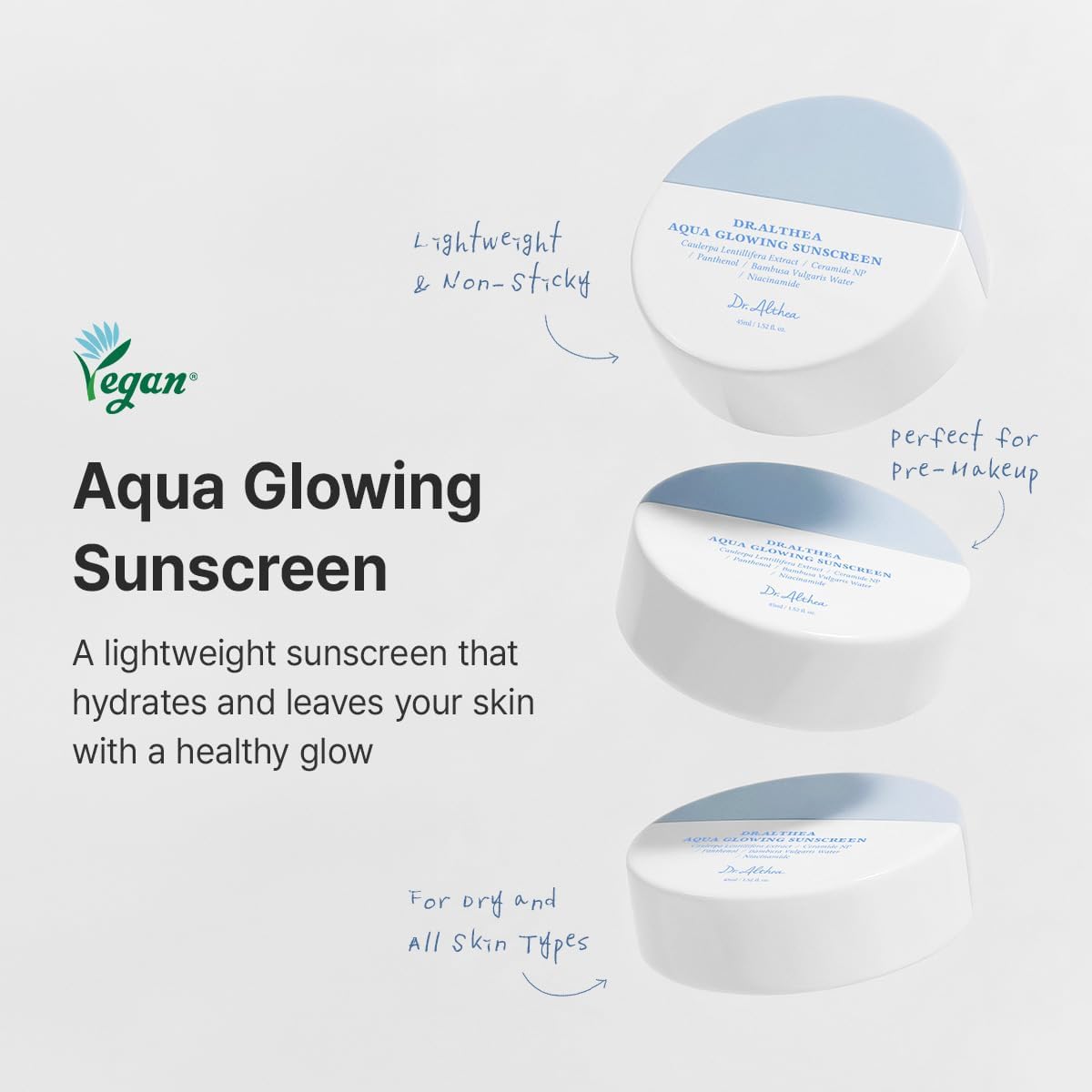 Aqua Glowing Sunscreen SPF50+ PA++++ (45ml)