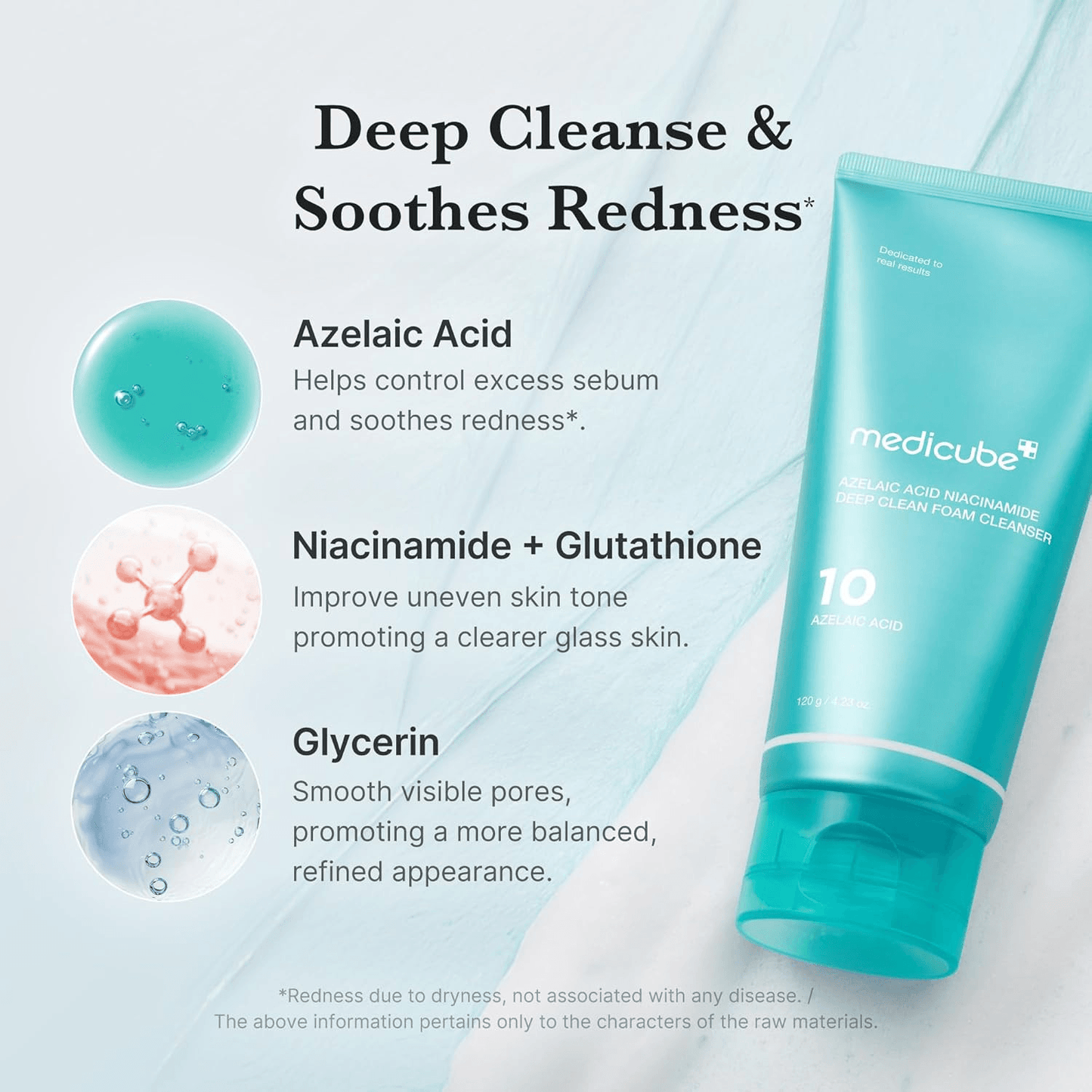 Azelaic Acid Niacinamide Deep Clean Foam Cleanser 120g
