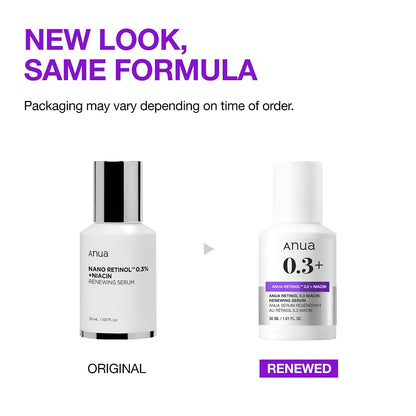 ANUA Nano Retinol 0.3% + Niacin Renewing Serum 2