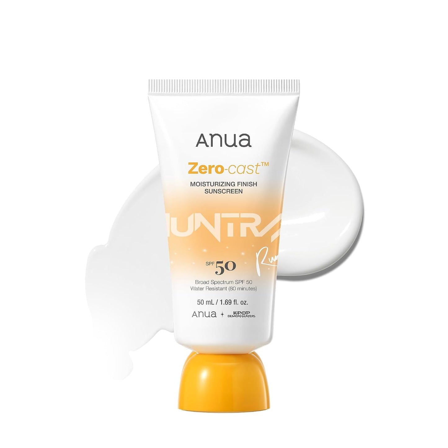 Anua KPop Demon Hunters Zero-Cast Moisturising Finish SPF50 Sunscreen 50ml
