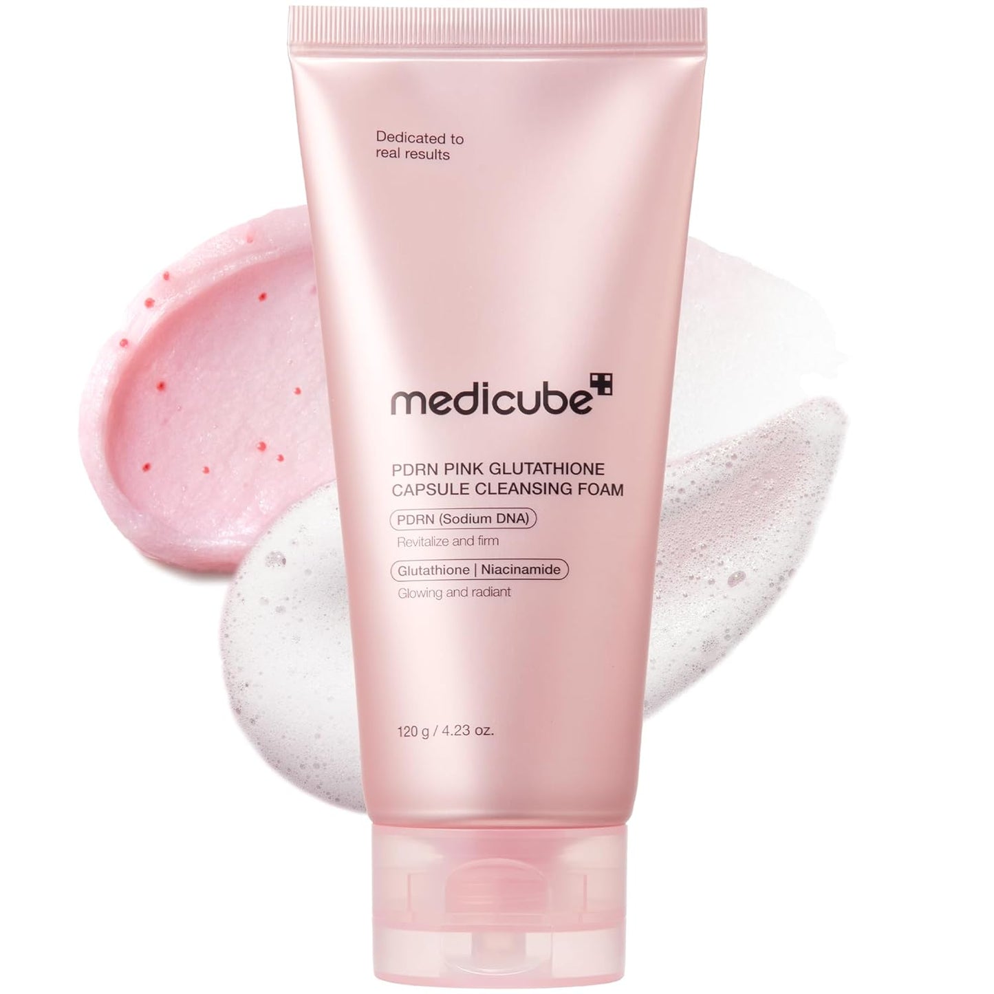 Medicube PDRN Pink Glutathione Capsule Cleansing Foam 1