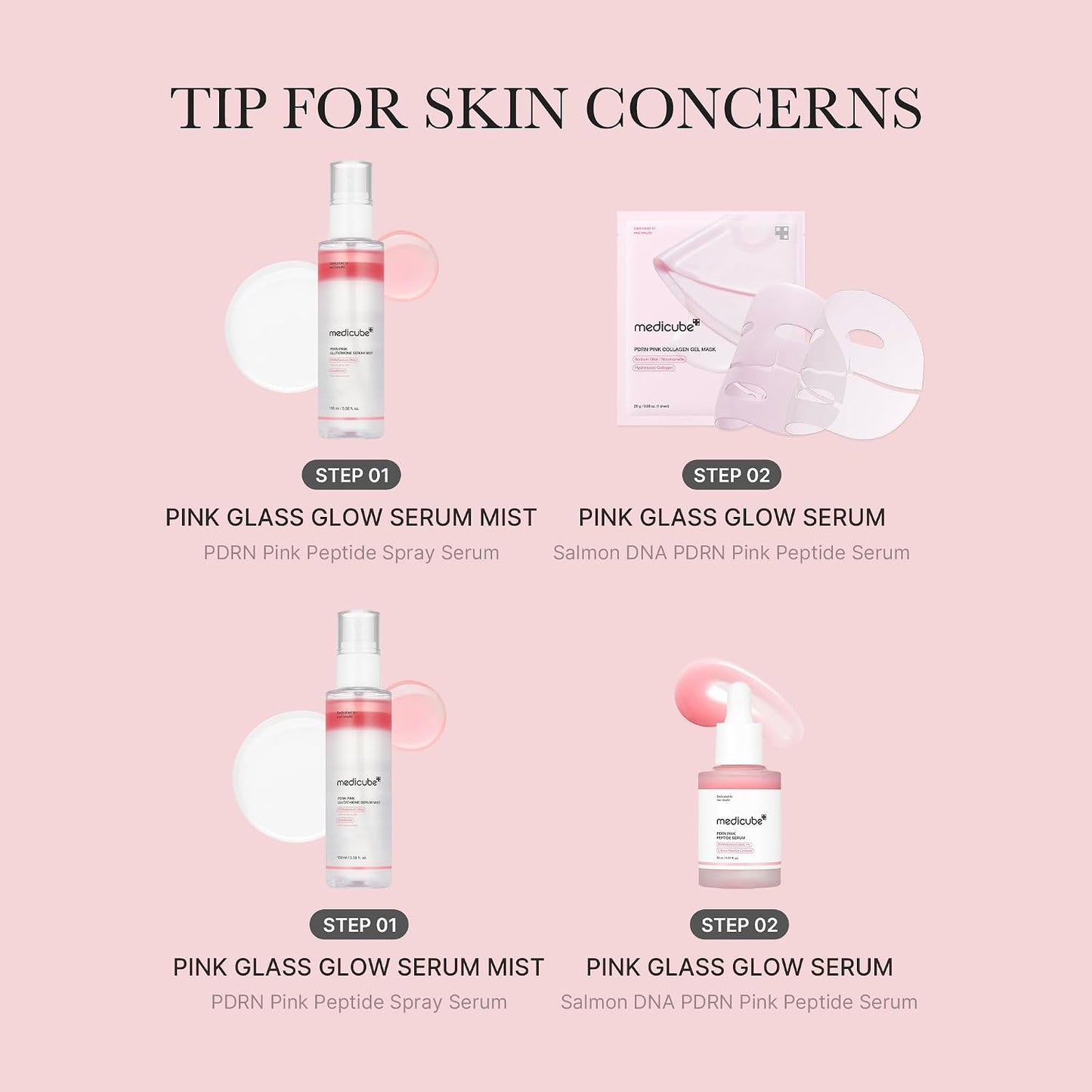 Medicube PDRN Pink Glutathione Serum Mist 100ml