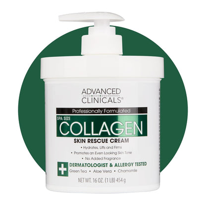 Advanced Clinicals - Collagen Skin Rescue Cream 454grams