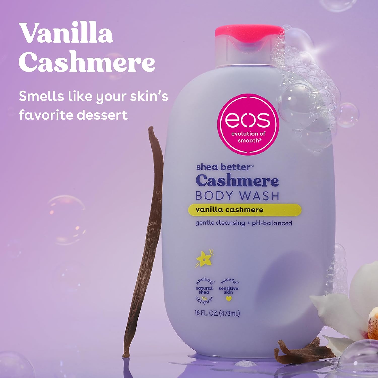 EOS Cashmere Body Wash Vanilla Cashmere 473ml 2