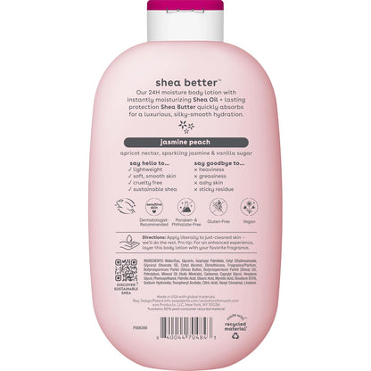 EOS - 24H Moisture Body Lotion, Jasmine Peach,(473 ml)