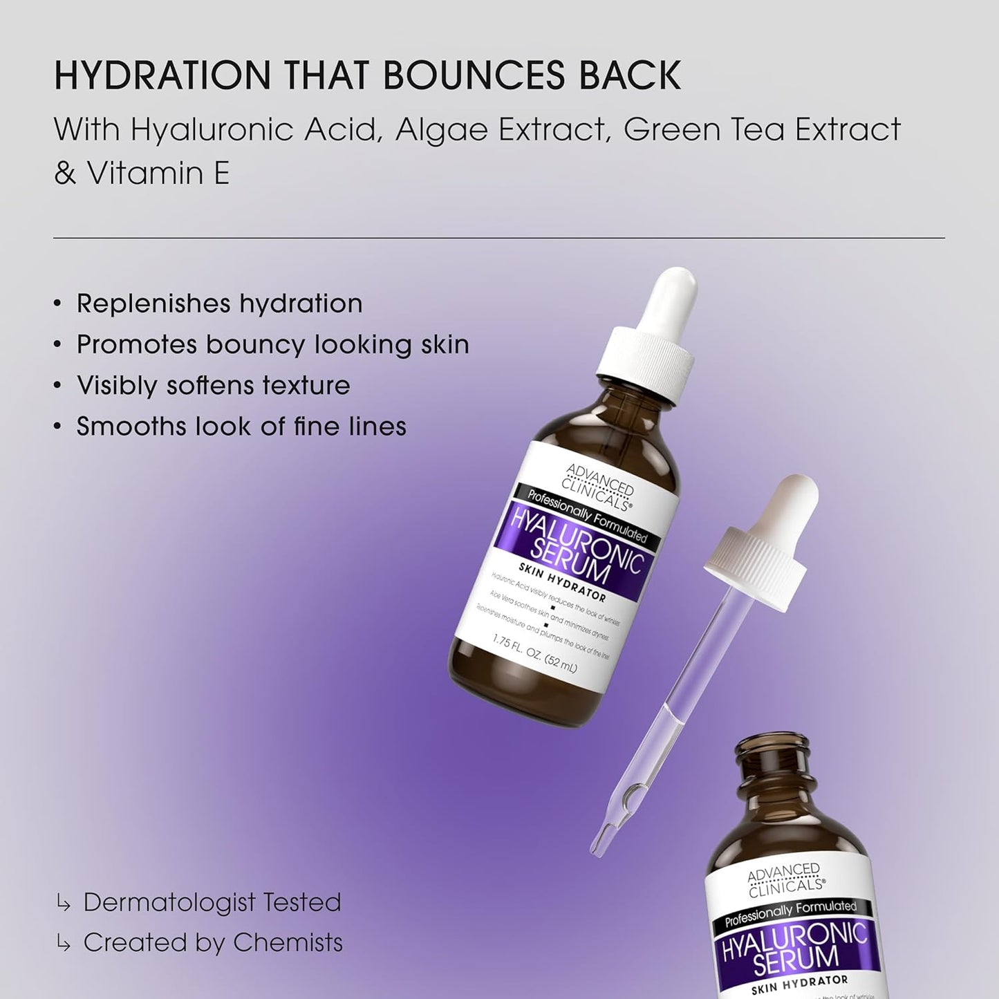 Advanced Clinicals Hyaluronic Serum 2