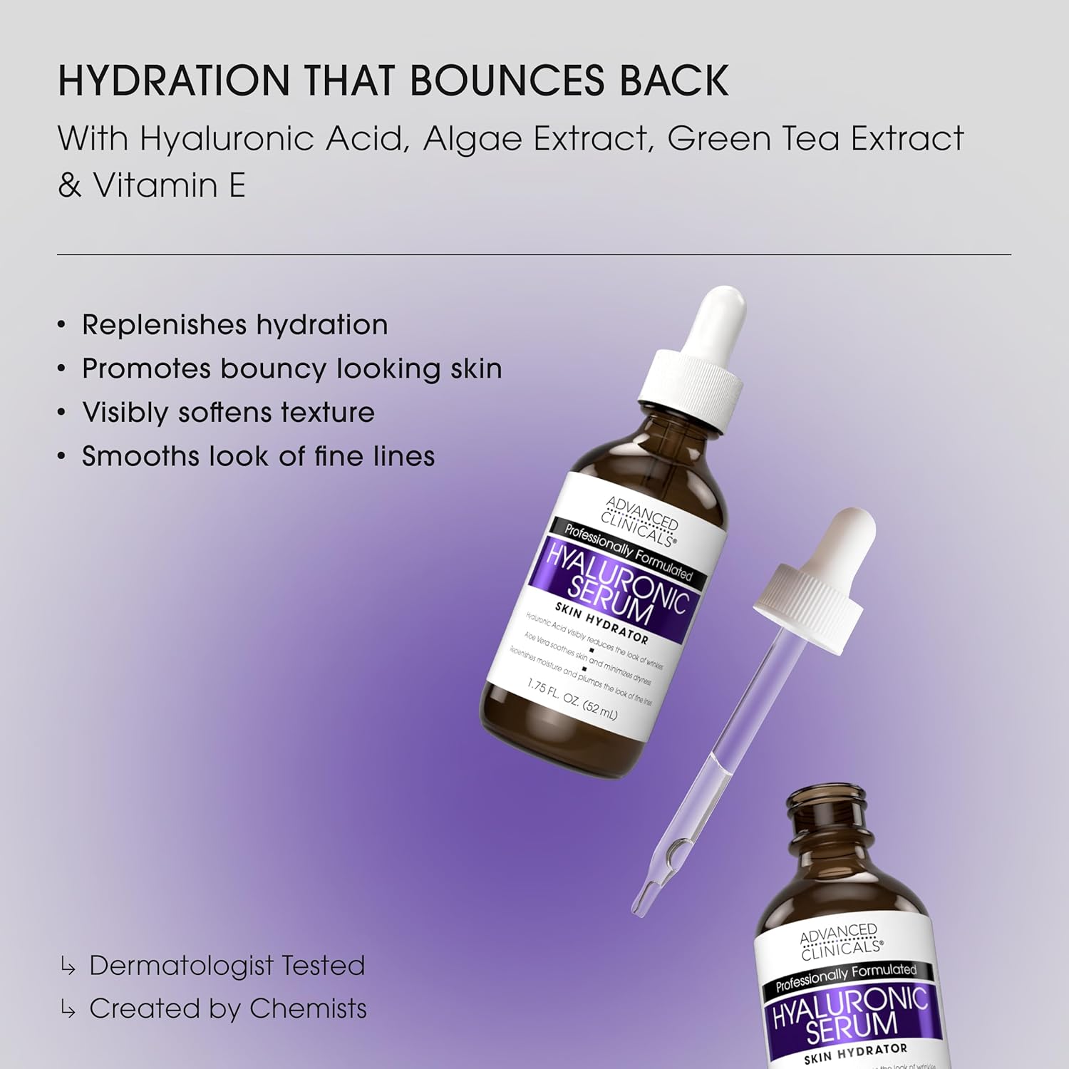 Advanced Clinicals Hyaluronic Serum 2