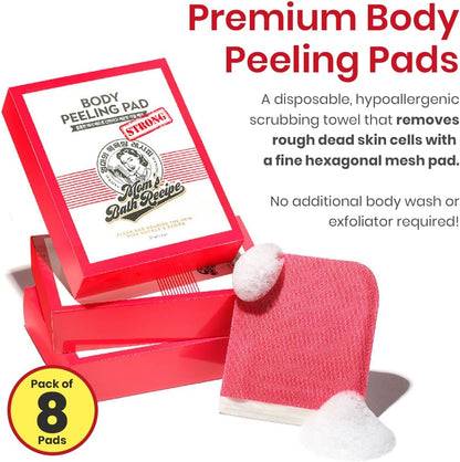 Mom's bath recipe Body Peeling Pad Strong Mask - Pack of 8