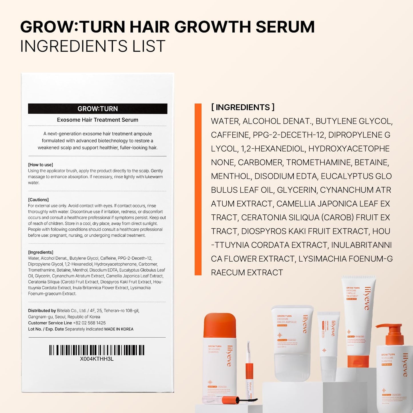 Lilyeve Grow Turn Exosome Brush Ampoule – 100 مل