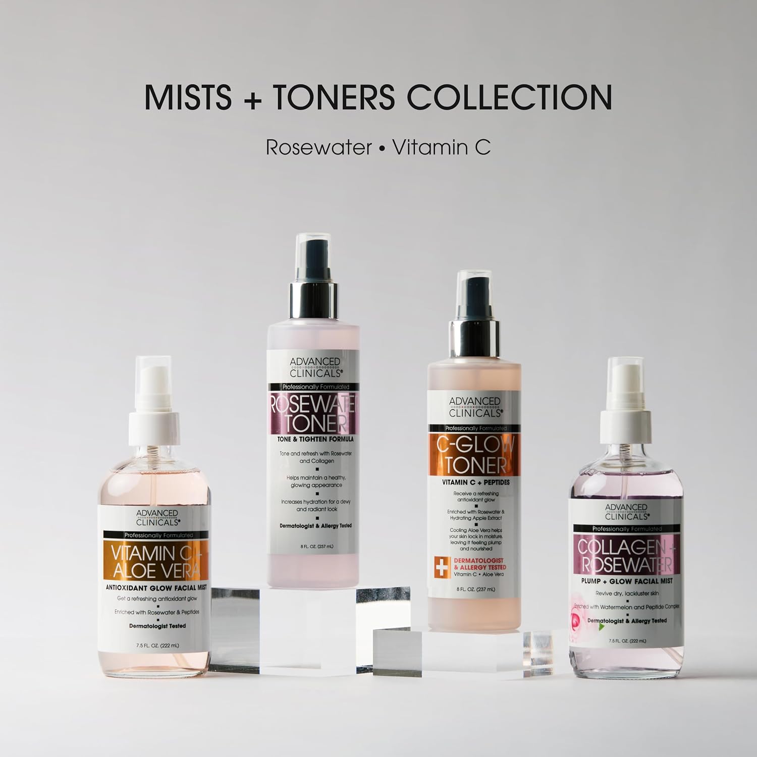Advanced Clinicals Rosewater Toner 8