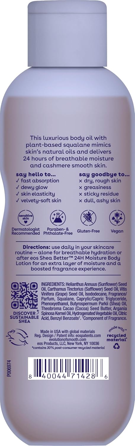 EOS-Cashmere Body Oil, Vanilla Cashmere, (177 ml)