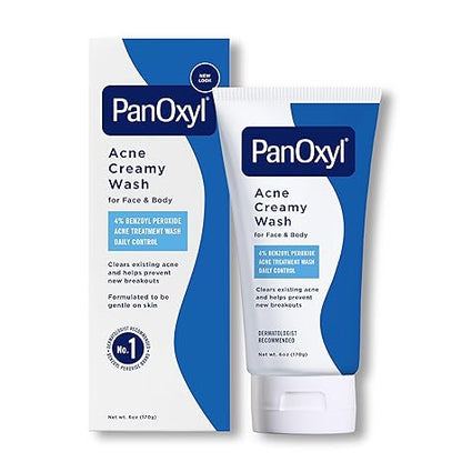 Acne Creamy Wash, Benzoyl Peroxide 4% Daily Control, 6 oz