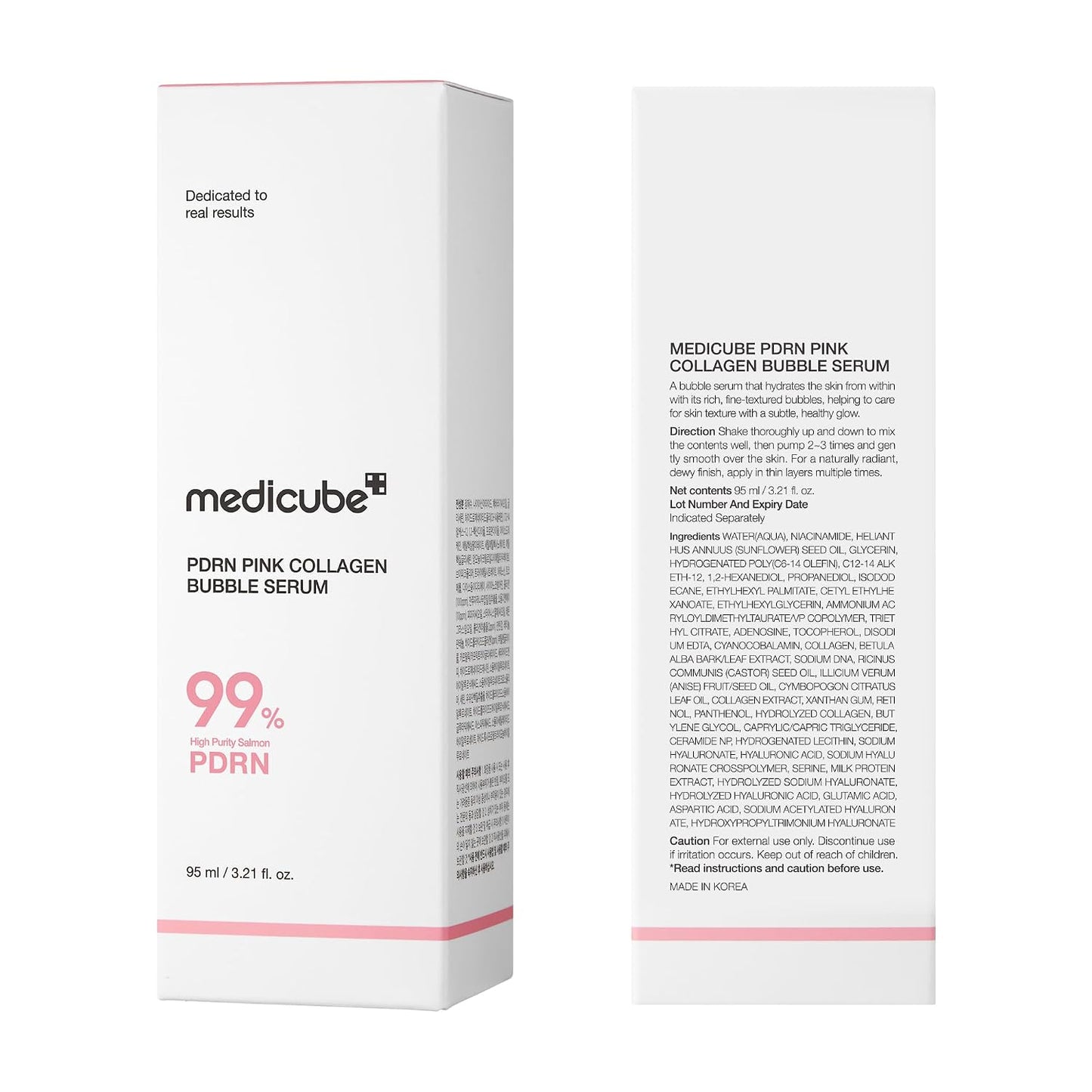 Medicube PDRN Pink Collagen Bubble Serum 95ml