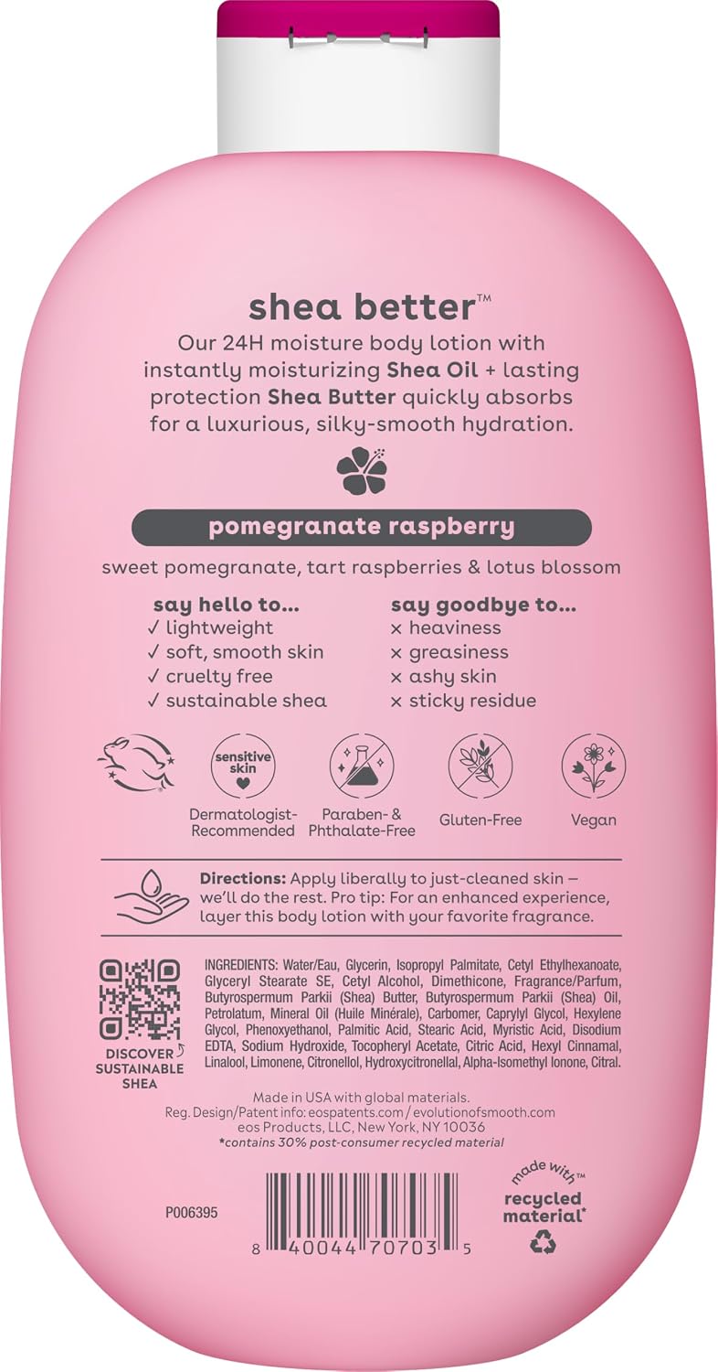 EOS - 24H Moisture Body Lotion, Pomegranate Raspberry,(473 ml)