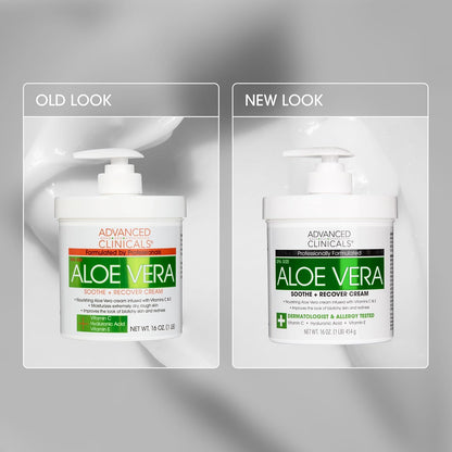 Advanced Clinicals Aloe Vera Soothe + Recover Cream 9