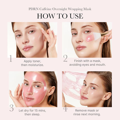 PDRN Caffeine Overnight Wrapping Peel-Off Facial Mask (75ml)