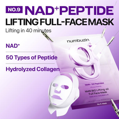 Numbuzin No.9 NAD+ BIO Lifting-sil Full Face Mask 2