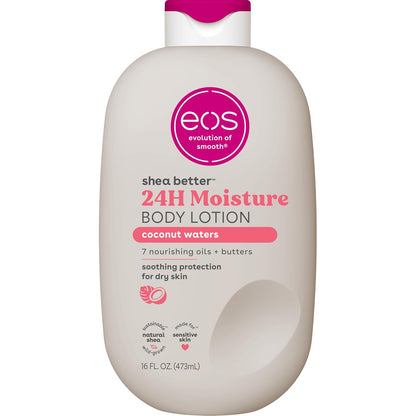 EOS - 24H Moisture Body Lotion, Coconut Waters,(473 ml)