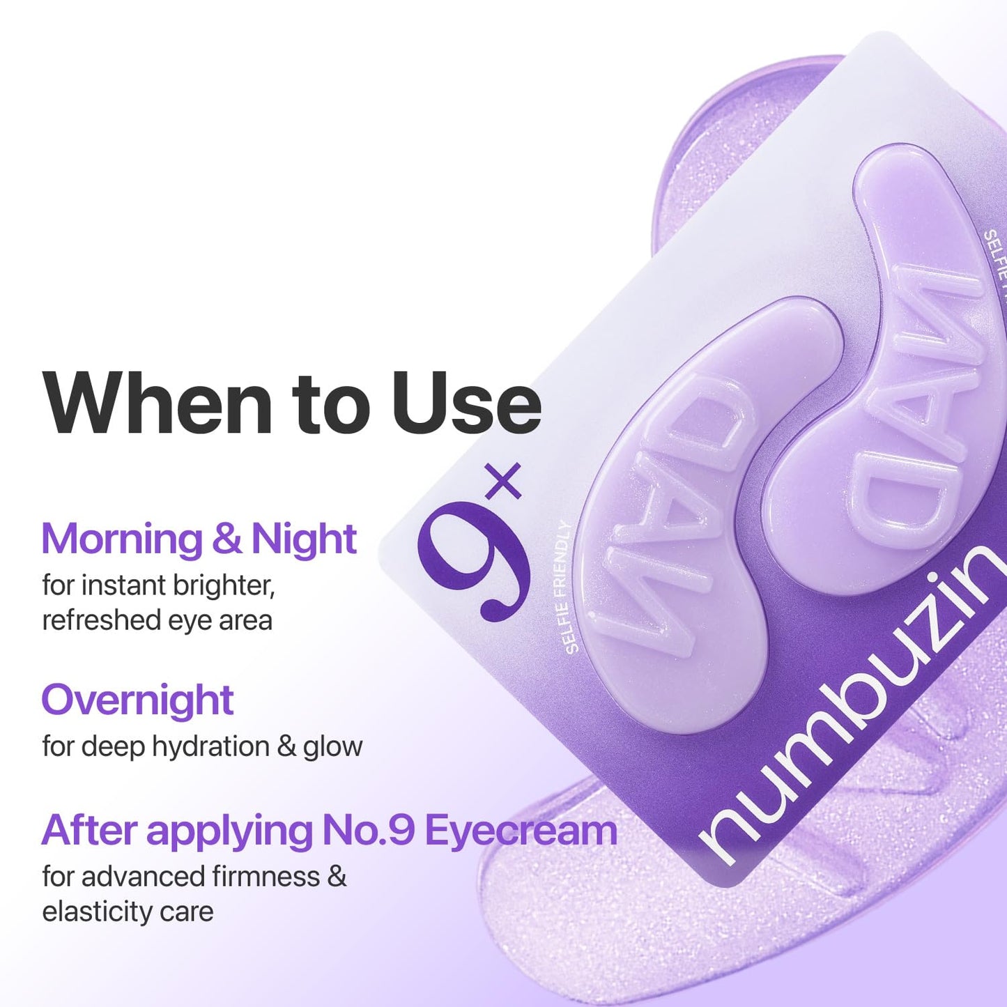 No.9 NAD+ Collagen Under Eye Patches 0.28oz×5ea