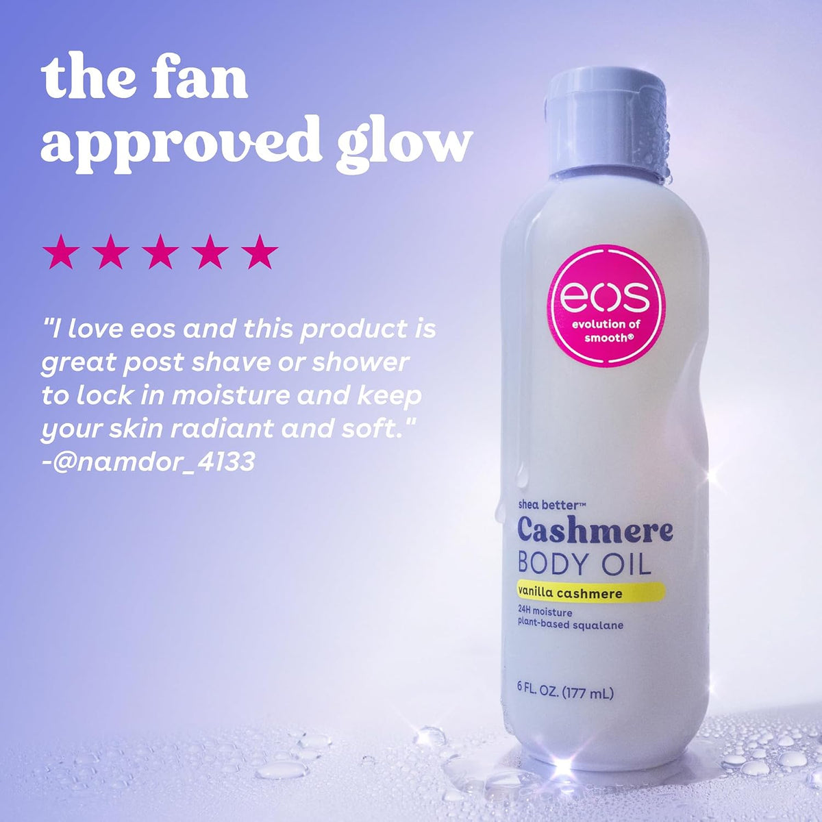 EOS-Cashmere Body Oil, Vanilla Cashmere, (177 ml)
