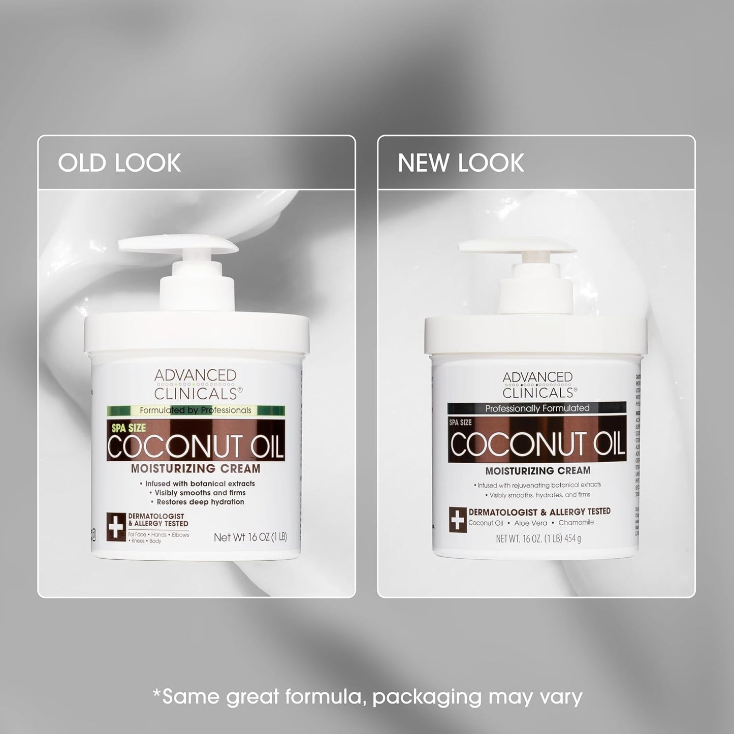 Advanced Clinicals - Coconut Oil Moisturizing Cream 454grams
