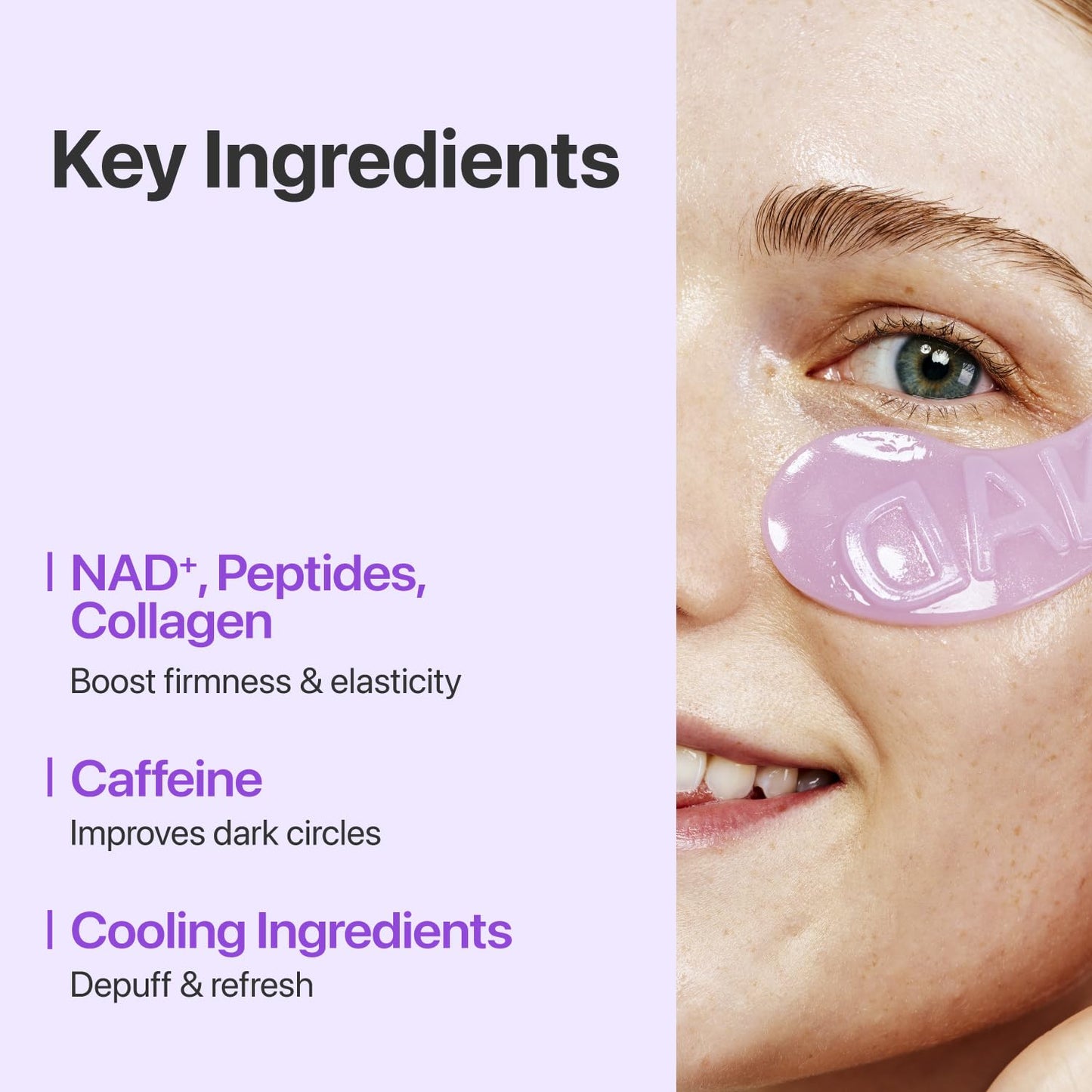 No.9 NAD+ Collagen Under Eye Patches 0.28oz×5ea