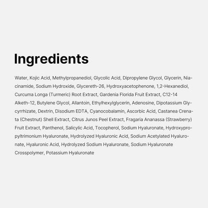 Kojic Acid Turmeric Pad 70 Pads