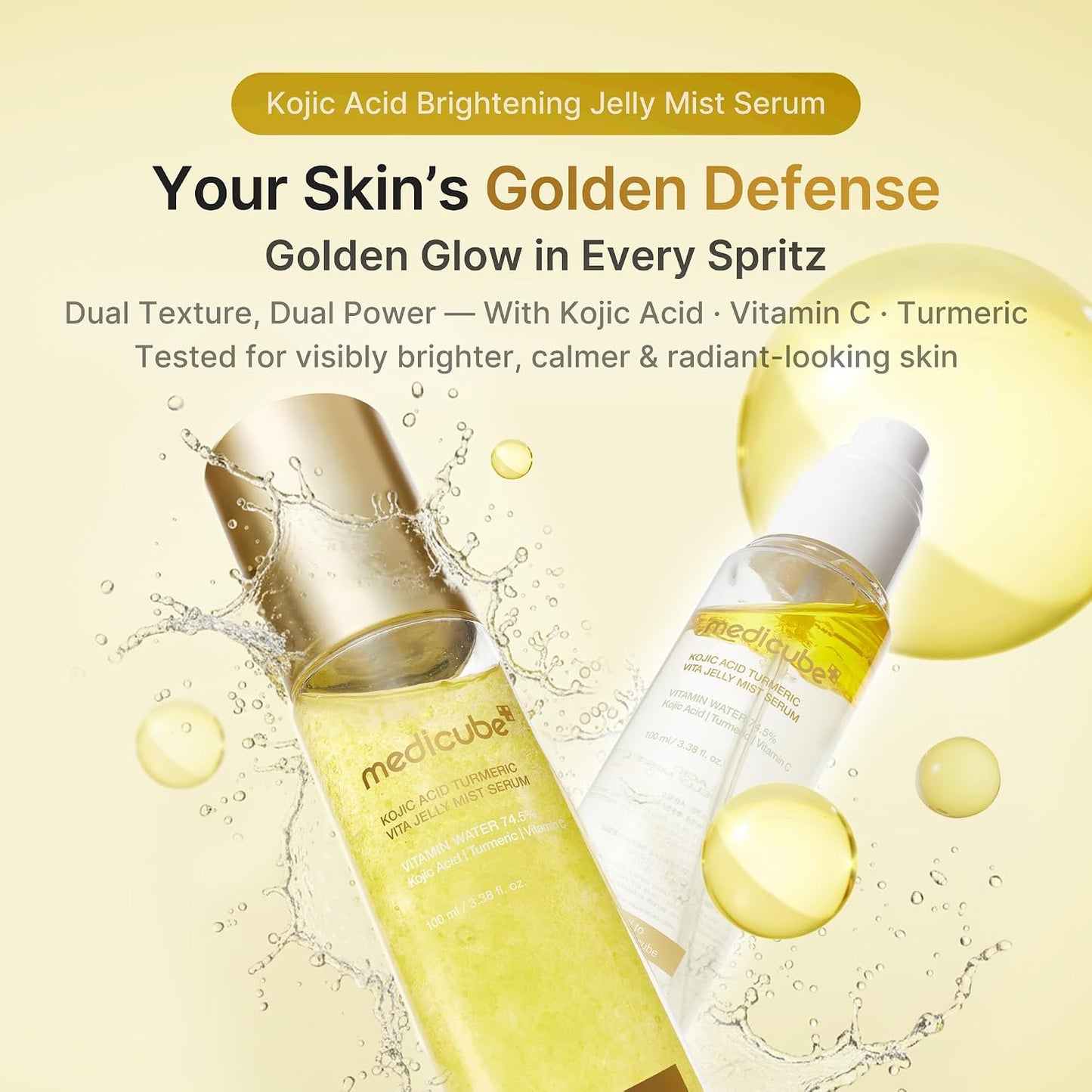 Medicube Kojic Acid Turmeric Vita Jelly Mist Serum 100ml