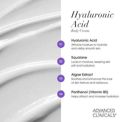 Advanced Clinicals - Hyaluronic Acid Instant Skin Hydrator 454grams