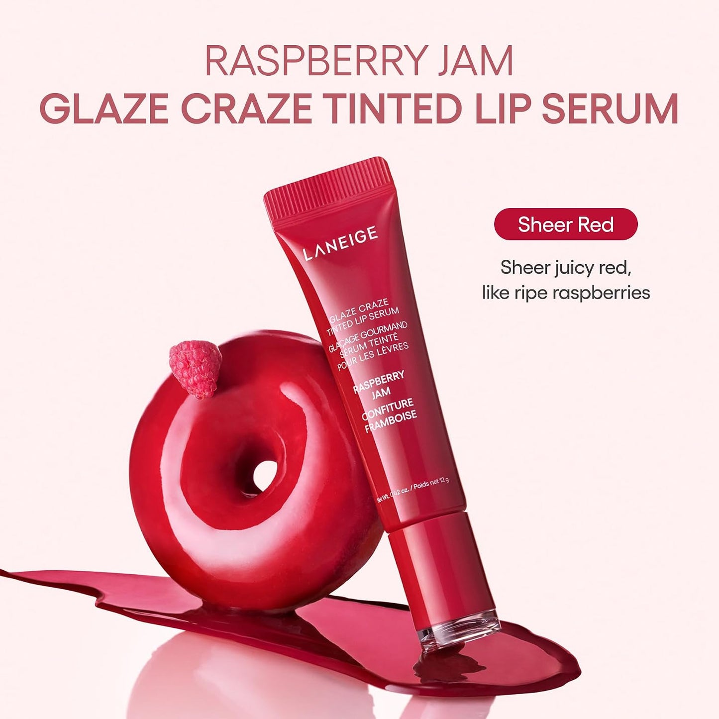 Laneige Glaze Craze Tinted Lip Serum Raspberry 4